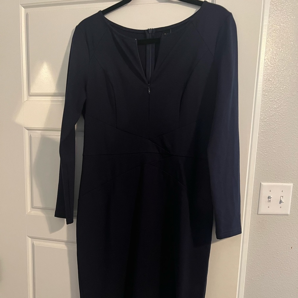 Navy long sleeve dress